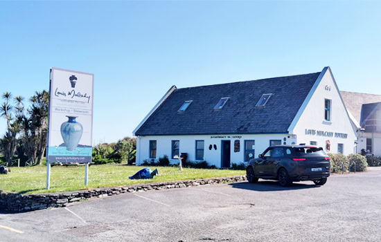 Pottery showroom at Louis Mulcahy Pottery on the Dingle Peninsula