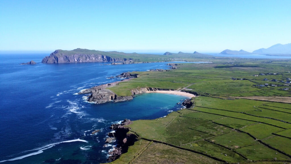 Slea Head cliffs and Atlantic waters on Ireland’s Dingle Peninsula.