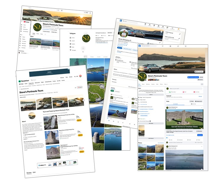 Dingle Peninsula tours on social media