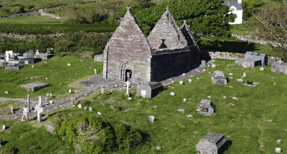 Kilmalkedar Church on the Dingle Peninsula
